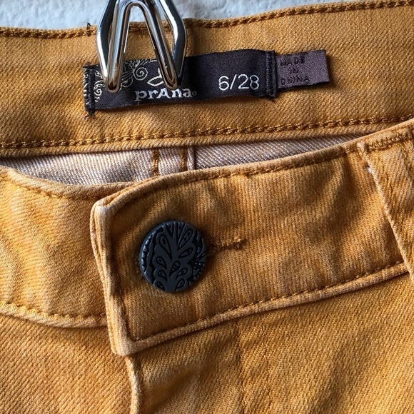 prAna Jett Ombré Dip Dye Organic Cropped Jeans Sz 6 - Picture 12 of 14